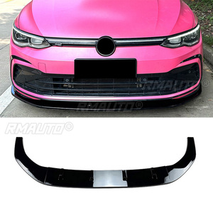 For Volkswagen Golf 8 MK8 GTI R Line 2020-2023 Car Front Bumper Lip Spoiler Diffuser Splitters Body Kit Aprons Cover Guard Trim - Product Image 1