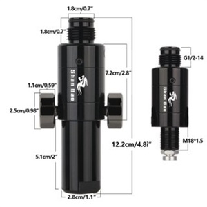 <span class=keywords><strong>Valve</strong></span> <span class=keywords><strong>de</strong></span> plongée Shan Bao à double manomètre, interrupteur barostatique, accessoires CO2, <span class=keywords><strong>valve</strong></span> <span class=keywords><strong>de</strong></span> <span class=keywords><strong>gonflage</strong></span> 30 MPa, G1/2-14 - Product Image 1