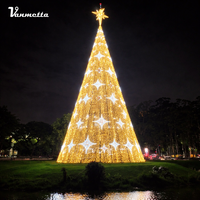 Nouvel Arbre de Noël Géant Personnalisable pour l'Extérieur, Grande Décoration Commerciale d'Arbre de Noël LED Extérieur
