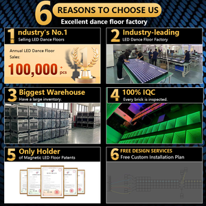 พื้นเต้นรำ LED ไร้สาย Infinity Fast Setup แบบ 3 มิติ สำหรับงานปาร์ตี้ งานแต่งงาน ไนท์คลับ ไฟเวทีสำหรับสตูดิโอเต้นรำ - Product Image 6