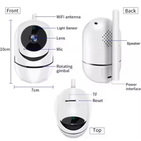 Caméra IP de sécurité 1080P, moniteur pour bébé, caméra sans fil intérieure à 360 degrés, caméra réseau Wifi sans fil, vision nocturne, caméra pour bébé à domicile