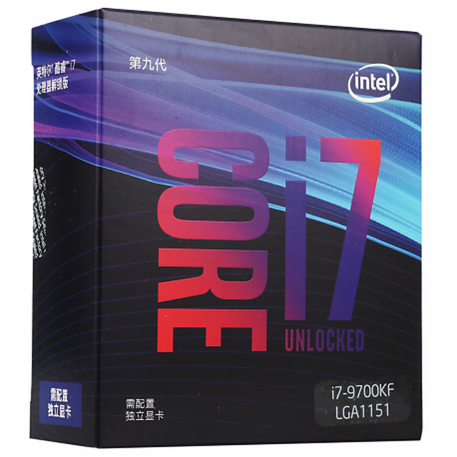 New Arrival Original I7 9700KF Core Eight Core Boxed CPU Processor LGA1151 3.6GHz Eight Threads Support DDR4