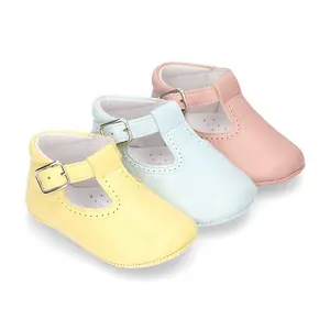 童鞋厂家美女软T-bar Mary Jane皮鞋婴儿皮鞋