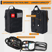Trousse de premiers secours miniature XUANLAN de 252 pièces avec équipement de survie, en métal durable pour une utilisation en extérieur