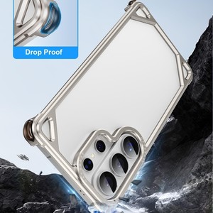 Carcasa de Teléfono Móvil con Marco de Aluminio de <span class=keywords><strong>Alta</strong></span> Calidad para <span class=keywords><strong>Samsung</strong></span> S26 Ultra con Cubierta Protectora de Silicona Suave en las Cuatro Esquinas - Product Image 2