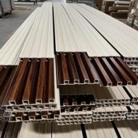 Panel Dinding WPC Tahan Air, Dekoratif Berbahan Kayu, Model Beralur untuk Interior dan Eksterior Rumah, Hotel, Vila