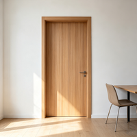 Portes d'entrée QI TAI Royal Elm, portes extérieures modernes en bois massif, porte de chambre à coucher, isolation phonique, garantie de 3 ans, fabrication en usine