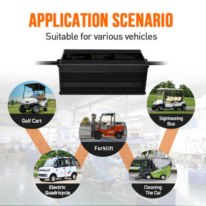 El más vendido 2023 de plomo ácido 12V 24V 10a 12amp batería de motocicleta cargador inteligente rápido 500 vatios Scooter Eléctrico e-bike para adultos - Product Image 6