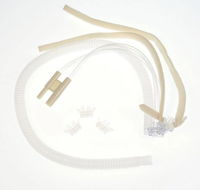 Canule en silicone jetable avec dents nasales Masques nasaux Interface pour nouveau-né Générateur CPAP nasal respiratoire non invasif