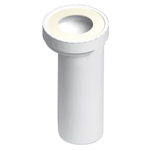 Manguito Excéntrico de Terminal Liso de 90 mm para Mangueras de Fontanería de Inodoro - Product Image 1