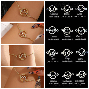 Pulsera Constelación de Circones para Mujer, Cadena Dorada, Diseño Celestial, Uso Diario - Product Image 2
