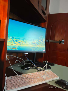 ขาตั้งมอนิเตอร์สองหน้าจอเครื่องมือปรับความสูงได้อย่างแม่นยำใช้ได้กับ VESA ขนาด75x75 100x100 - Product Image 5