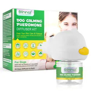 OIMMAL High Quality Helps Pet Reduce Stress Anti Anxiety 30 Days Supply Dog Calming Pheromone Diffuser Kit For Dogs And Cats