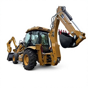 Chargeuse-pelleteuse JCB 3CX 8 tonnes, moteur Cummins, pompe MOOG, bras d'excavatrice, godet de chargeuse frontale, équipement de construction jaune 8000 kg - Product Image 1