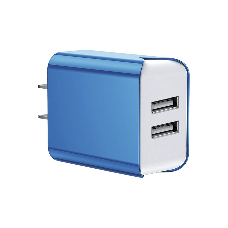 2A ที่ชาร์จไฟแบบ US สีน้ำเงิน