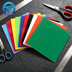 Lámina Acrílica Fundida de Color Sólido de 500*500*0.9mm, Venta al por Mayor, OEM, Corte a Medida, Color Negro, Blanco, Personalizado para Señalización, Manualidades y Exhibición - Product Image 1
