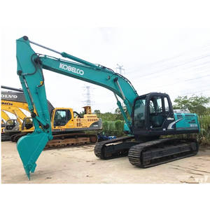 Excavatrice sur chenilles hydraulique d'occasion KOBELCO SK210 de qualité excellente, 21 tonnes, grande pelle d'occasion pour le déneigement avec godet - Product Image 1