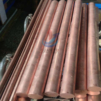ASTM C12200 C12100 C11000 99.99% barres de cuivre carrées rondes pures tige plate en cuivre barre omnibus en cuivre de 8mm