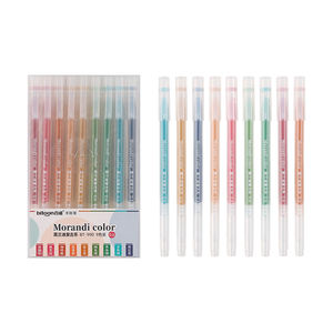 थोक 0.6 मिमी जेल पेन सेट कस्टम लोगो तटस्थ रंग कावाई मोरांडी ग्लिटर स्कूल आपूर्ति स्टेशनरी 0.5 मिमी प्लास्टिक - Product Image 2