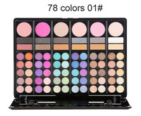 078B2 78 couleurs, ensemble complet de maquillage, cosmétiques, palette de fards à paupières, blush, boîte, cosmétiques pour femmes, trousse de maquillage, coffret cadeau pour filles