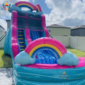 Nouveau design 2025 – Toboggan aquatique gonflable PVC coloré et durable de 6 m (20 pieds) pour usage résidentiel et scolaire, intérieur/extérieur - Product Image 5