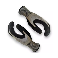 Gants de sécurité anti-coupure en HPPE N3523 Metal Flex, niveau 5, pour mécaniciens industriels, avec revêtement nitrile sablé, réduction des chocs