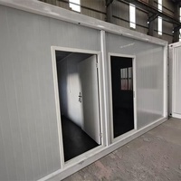 Maison préfabriquée en conteneur, assemblage rapide, bureau modulaire en conteneur, hébergement temporaire pour les travailleurs du chantier, cabine