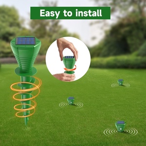 Repelente de Topos Solar Impermeable IP65, Repelente Ultrasónico de Topos, Removedor de Topos, Disuasivo de Serpientes para Jardín, Césped - Product Image 5