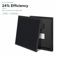 Panneau solaire BC 10W 20W 40W entièrement noir, module mono haute efficacité pour camping-car, caravane et alimentation solaire hors réseau
