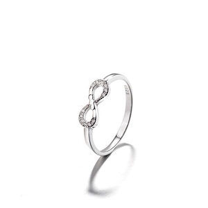 <span class=keywords><strong>Anello</strong></span> <span class=keywords><strong>Infinito</strong></span> da Donna in <span class=keywords><strong>Argento</strong></span> Sterling 925 di Alta Qualità - Product Image 2