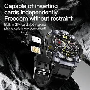 Montre connectée d'extérieur P888 4+64 Go, bracelet intelligent haut de gamme, meilleure montre Android IP68 avec double caméra, carte SIM, montre 4G <span class=keywords><strong>Internet</strong></span> 2026 - Product Image 4