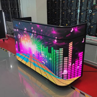 Cabina de DJ con Pantalla LED Curva para Espectáculos en Vivo Móviles y Eventos en Interiores