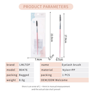 Cepillo Profesional para Pestañas <span class=keywords><strong>de</strong></span> Cosméticos, Cepillo <span class=keywords><strong>de</strong></span> Nylon Suave <span class=keywords><strong>de</strong></span> Marca Propia para Decoración <span class=keywords><strong>de</strong></span> Cejas, Venta al por Mayor para <span class=keywords><strong>Maquillaje</strong></span> Facial B0476 - Product Image 5