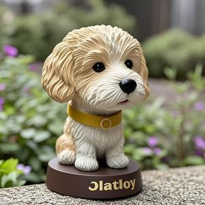Destek özel hayvan modeli köpek görüntü Bobble kafa bebek reçine malzeme mevcut araba dekorasyon ev mobilyası