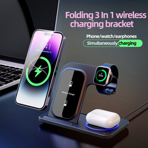 Tanghu Smart Home System Nuevo soporte de carga inalámbrico para teléfono móvil 3 en 1 Multifuncional plegable magnético portátil - Product Image 2