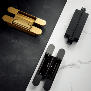 Nuomi Vô Hình Cửa Bản Lề 3D Điều Chỉnh Đồ Nội Thất Phần Cứng Đóng Mềm 180 Độ Thủy Lực Giấu Bản Lề Cho Cửa Gỗ - Product Image 6