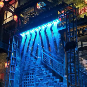 Fontaine à rideau d'eau numérique LED commerciale avec spectacle de lumière colorée — Convient pour une utilisation en extérieur - Product Image 3