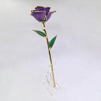 Boîte pour la fête des mères, fleurs séchées, roses en plastique dorées naturelles, boîte carrée décorative, cadeau de la Saint-Valentin, livraison rapide