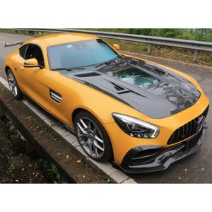 Kit de Carrocería de Fibra de Carbono Húmeda de Segunda Generación para Modificación de Automóviles 2015-2023, Alerón Delantero y Trasero, Faldones Laterales para Benz - Product Image 4