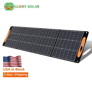 Sac solaire portable d'entrepôt américain 60W 100W 200W 300W 400W panneau solaire pliable kit de panneau solaire pliable photovoltaïque pv pour le camping