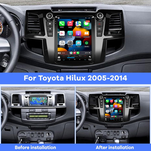 Player de GPS para Carro CarPlay Android, Estéreo de Carro com Tela <span class=keywords><strong>Touch</strong></span> IPS de 9,7 Polegadas, Rádio para <span class=keywords><strong>TOYOTA</strong></span> Fortuner <span class=keywords><strong>Hilux</strong></span> 2005-2014 AUTO A/C - Product Image 4