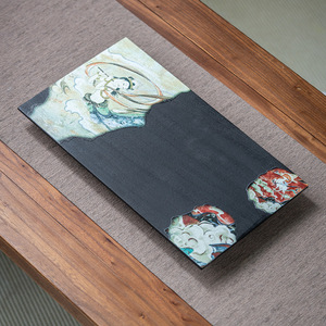 Dreaming Of Dunhuang Rectangular Dry Brewing <b>Tray</b> Flat <b>Tea</b> <b>Tray</b> For Kung Fu <b>Tea</b> Ceremony Accessories - Product Image 1