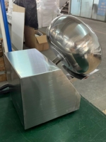 Machine à enrober le chocolat en acier inoxydable pour le polissage de bonbons en petites séries et la production de snacks enrobés de chocolat