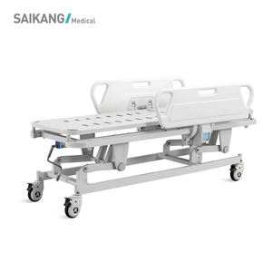 SKB038-2 Economische Roestvrijstalen Multifunctionele Aanpassing Handmatige Transport Noodarts Ziekenhuis Patiënt <span class=keywords><strong>Trolley</strong></span> Leverancier - Product Image 2