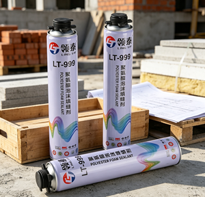 Mastic en <span class=keywords><strong>mousse</strong></span> de <span class=keywords><strong>polyuréthane</strong></span> polyester à haute expansion, écologique, LT-999, <span class=keywords><strong>isolation</strong></span> <span class=keywords><strong>phonique</strong></span> et thermique pour le remplissage, la construction et le travail du bois - Product Image 6