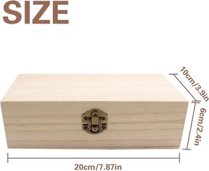 Contenedor Sólido Decorativo <span class=keywords><strong>para</strong></span> Mesa, <span class=keywords><strong>Caja</strong></span> <span class=keywords><strong>de</strong></span> Almacenamiento <span class=keywords><strong>de</strong></span> <span class=keywords><strong>Madera</strong></span> Vintage Rectangular Grande y Lisa con Tapa <span class=keywords><strong>para</strong></span> Organizar <span class=keywords><strong>Juguetes</strong></span> y Espacio - Product Image 5