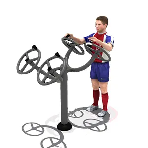 High quality hot sale outdoor fitness equipment big shoulder standing wheels
