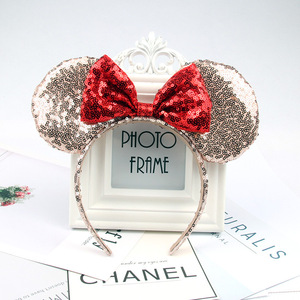 Sparkling <strong>Bow</strong> <strong>Headband</strong> for Adults and Children for Princess Photo Shoots and Amusement Park Hair Accessories - Product Image 2