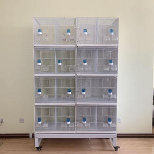 Grande cage d'élevage pour oiseaux, multicouche, mobile et modulable, pour perruches - Product Image 1