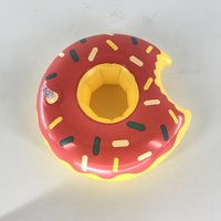 OEM/ODM Tasse à boisson gonflable personnalisée en PVC Mini Donut Seau à glace flottant pour piscine Bac à boissons